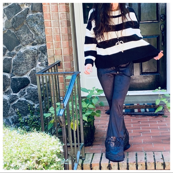 ✨LAST ONE✨CHIC LOOSE FIT BLACK STRIPED SWEATER - Picture 10 of 10